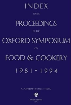 Seller image for Index to the Oxford Symposium 1981-1994 for sale by GreatBookPrices