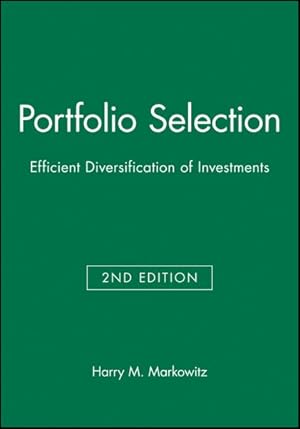 Bild des Verkufers fr Portfolio Selection : Efficient Diversification of Investments zum Verkauf von GreatBookPrices