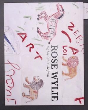 Rose Wylie: big boys sit in the front