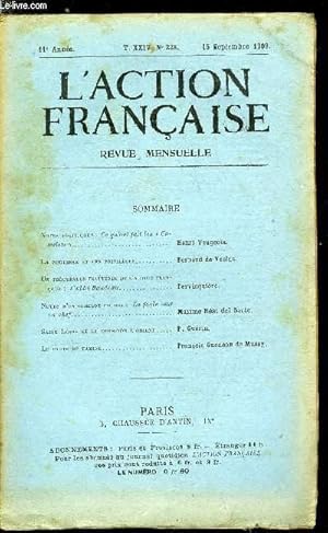 Image du vendeur pour L'action franaise n 228 - Notes politiques : ce qu'on fait les Camelots par Henri Vaugeois, La noblesse et les privilges par Bernard de Vesins, Un prcurseur inattendu de l'action franaise : l'abb Baudeau par Pervinquire, Notes d'un camelot du roi mis en vente par Le-Livre