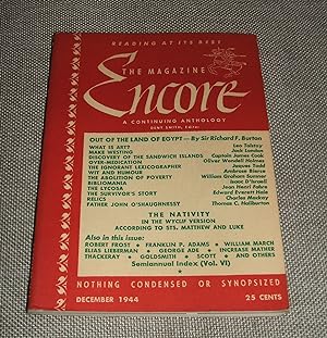 Seller image for The Encore Magazine for December 1944 for sale by biblioboy