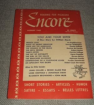 Seller image for Encore for August 1945 for sale by biblioboy