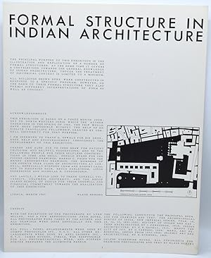 Bild des Verkufers fr FORMAL STRUCTURE IN INDIAN ARCHITECTURE zum Verkauf von BLACK SWAN BOOKS, INC., ABAA, ILAB