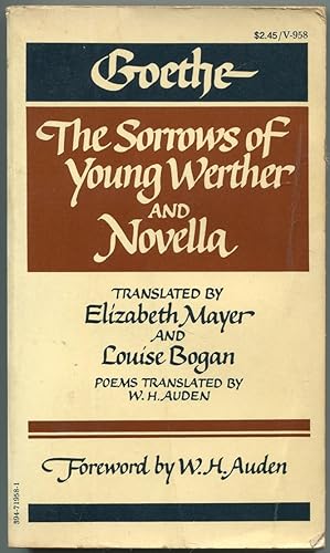 Bild des Verkufers fr The Sorrows of Young Werther zum Verkauf von Between the Covers-Rare Books, Inc. ABAA