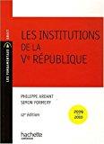 Bild des Verkufers fr Les Institutions De La Ve Rpublique : 2009-2010 zum Verkauf von RECYCLIVRE