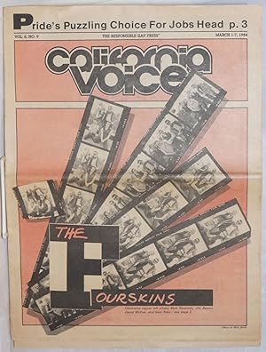 Image du vendeur pour California Voice: the responsible gay press; vol. 6, #9, March 1-7, 1984; The Fourskins mis en vente par Bolerium Books Inc.