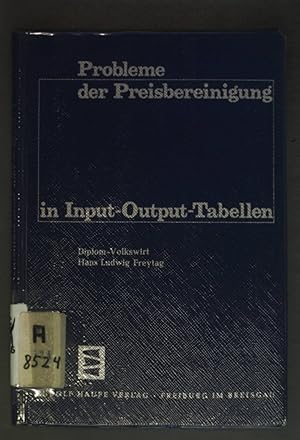 Bild des Verkufers fr Probleme der Preisbereinigung in Input-Output-Tabellen. zum Verkauf von books4less (Versandantiquariat Petra Gros GmbH & Co. KG)
