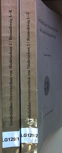 Bild des Verkufers fr Geschichtliches Ortsverzeichnis des Landes Braunschweig (2 Bnde) - A bis Z. zum Verkauf von books4less (Versandantiquariat Petra Gros GmbH & Co. KG)