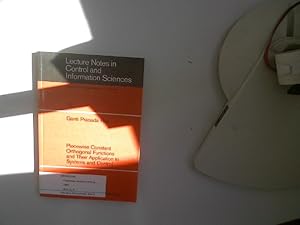 Bild des Verkufers fr Piecewise constant orthogonal functions and their application to systems and control. Ganti Prasada Rao / Lecture notes in control and information sciences ; Vol. 55 zum Verkauf von Antiquariat Bookfarm