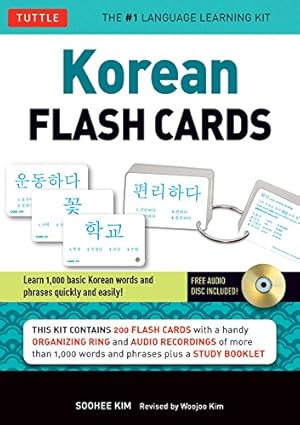 Image du vendeur pour Korean Flash Cards Kit: Learn 1,000 Basic Korean Words and Phrases Quickly and Easily! (Hangul & Romanized Forms) (Audio-CD Included) by Kim, Soohee [Cards ] mis en vente par booksXpress