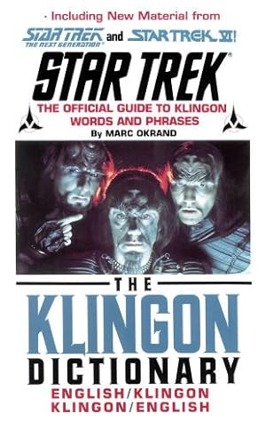 Seller image for The Klingon Dictionary (Star Trek) by Okrand, Marc [Paperback ] for sale by booksXpress