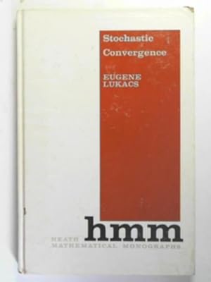 Imagen del vendedor de Stochastic convergence a la venta por Cotswold Internet Books