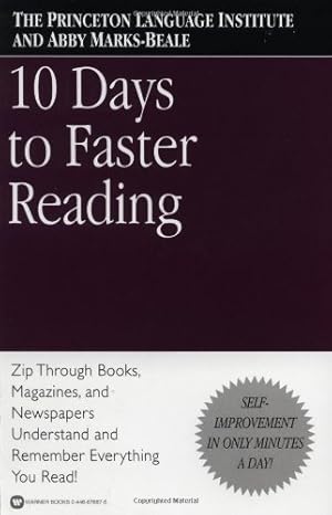 Seller image for 10 Days to Faster Reading by The Princeton Language Institute, Marks-Beale, Abby [Paperback ] for sale by booksXpress