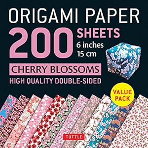 Bild des Verkufers fr Origami Paper 200 sheets Cherry Blossoms 6" (15 cm): Tuttle Origami Paper: High-Quality Origami Sheets Printed with 12 Different Patterns: Instructions for 8 Projects Included [Loose Leaf ] zum Verkauf von booksXpress