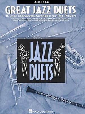 Imagen del vendedor de Great Jazz Duets: Alto Sax [Paperback ] a la venta por booksXpress