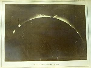 "Solar Eclipse August 7, 1869" illustrated by an ORIGINAL photo, in "Journal of the Franklin Inst...