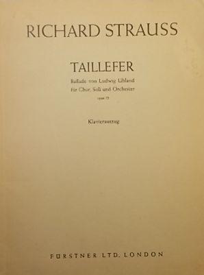 Taillefer, Op.52, Klavierauszug (Vocal Score)