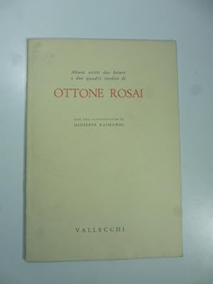 Immagine del venditore per Alcuni scritti, due lettere e due quadri inediti di Ottone Rosai venduto da Coenobium Libreria antiquaria