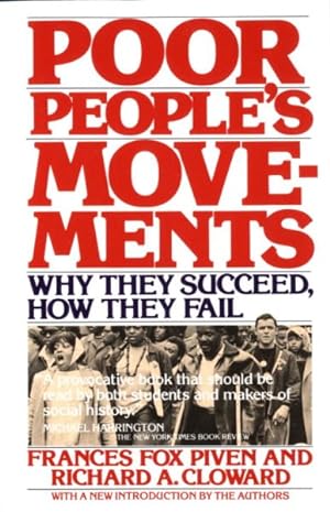 Image du vendeur pour Poor People's Movements : Why They Succeed, How They Fail mis en vente par GreatBookPrices