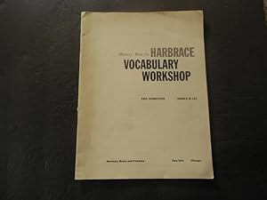 Mastery Tests For Harbrace Vocabulary Workshop Paul Schweitzer 1957