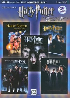 Bild des Verkufers fr Harry Potter, Instrumental Solos for Violin/Piano Accompaniment (Movies 1-5) (Pop Instrumental Solo) [Sheet music ] zum Verkauf von booksXpress