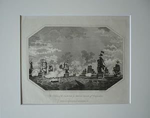 The Defeat of the Dutch Fleet by Admiral Duncan off Camperdown. Kupferstich von Tomlinson nach Ha...