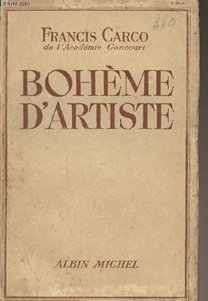 Image du vendeur pour Bohme d'artiste mis en vente par Le-Livre