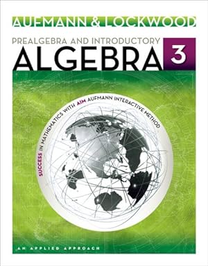 Seller image for Prealgebra and Introductory Algebra : An Applied Approach for sale by GreatBookPrices