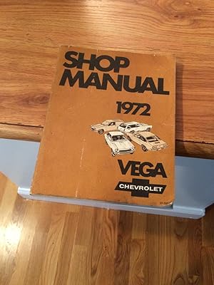 Imagen del vendedor de SHOP MANUAL 1972 CHEVROLET VEGA a la venta por Cape Cod Booksellers