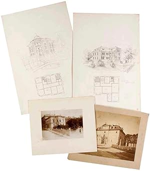 Massive Primary Source Archive of over 700 Original Architectural Drawings of Swiss Architect Dav...