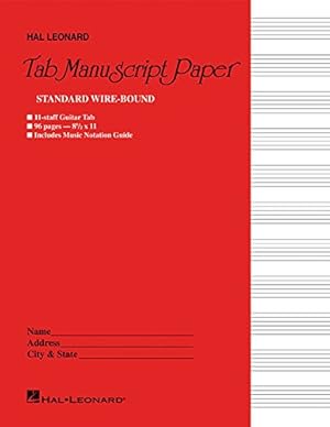 Seller image for Guitar Tablature Manuscript Paper - Wire-Bound [Spiral-bound ] for sale by booksXpress