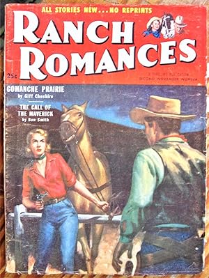 Comanche Prairie. Short Story in Ranch Romances Volume 195 Number 1, November 18,, 1955.