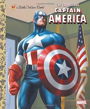 Seller image for The Courageous Captain America (Marvel: Captain America) (Little Golden Book) by Wrecks, Billy [Hardcover ] for sale by booksXpress