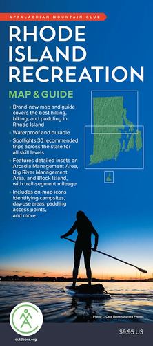 Seller image for Rhode Island Map & Guide by Club Books, Appalachian Mountain [Map ] for sale by booksXpress