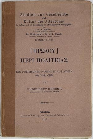 Seller image for Herodou' Peri Politeias: Ein Politisches Pamphlet Aus Athen 404 Vor Chr. for sale by Powell's Bookstores Chicago, ABAA