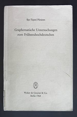 Seller image for Graphematische Untersuchungen zum Frhneuhochdeutschen. Studia Linguistica Germanica: 1. Band. for sale by books4less (Versandantiquariat Petra Gros GmbH & Co. KG)