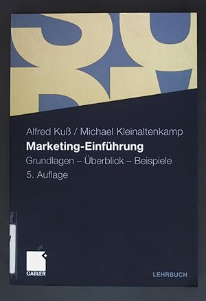 Bild des Verkufers fr Marketing-Einfhrung : Grundlagen - berblick - Beispiele. Lehrbuch zum Verkauf von books4less (Versandantiquariat Petra Gros GmbH & Co. KG)