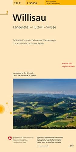 Bild des Verkufers fr 234T Willisau Wanderkarte Langenthal - Huttwil - Sursee zum Verkauf von primatexxt Buchversand