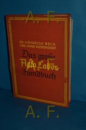 Seller image for Das grosse Agfa Labor-Handbuch, for sale by Antiquarische Fundgrube e.U.