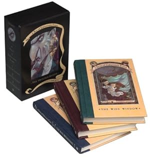 Imagen del vendedor de The Trouble Begins: A Box of Unfortunate Events, Books 1-3 (The Bad Beginning; The Reptile Room; The Wide Window) by Snicket, Lemony, Helquist, Brett [Hardcover ] a la venta por booksXpress