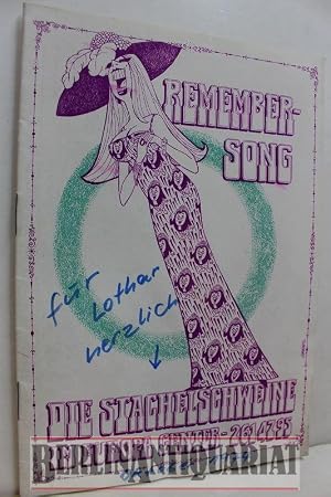 Immagine del venditore per Programmheft: Die Stachelschweine. Im Europa Center. Remember-Song. venduto da BerlinAntiquariat, Karl-Heinz Than