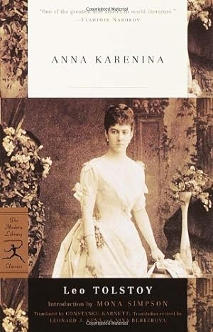 Imagen del vendedor de Anna Karenina (Modern Library Classics) by Leo Tolstoy [Paperback ] a la venta por booksXpress
