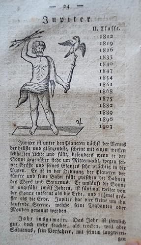 Image du vendeur pour Neuer verbesserter hundertjhriger Haus-Kalender von 1808 bis 1908 worin zu finden, wie ein fleiiger sein Hauswesen mit Nutzen einrichten, die Witterung in dem einen und andern wahrscheinlich voraussehen und seinem Vieh in Gefahr beystehen kann. Nebst einer Beschreibung der neuen Planeten. Mit mehreren Textholzschnitten. mis en vente par Treptower Buecherkabinett Inh. Schultz Volha