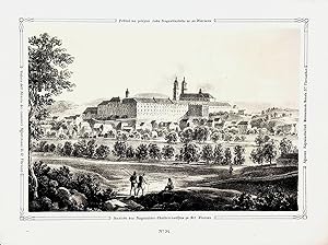 ST. FLORIAN, Stift Sankt Florian ca. 1850 [aus: Ziegler: Vaterländische Bilder-Chronik]