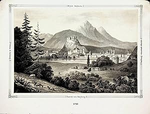 SALZBURG Ansicht ca. 1850 [aus: Ziegler: Vaterländische Bilder-Chronik]