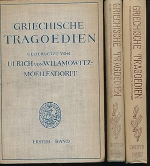 Seller image for Griechische Tragdien. 3 Bnde. bersetzt von Ulrich von Wilamowitz-Moellendorff. for sale by Fundus-Online GbR Borkert Schwarz Zerfa