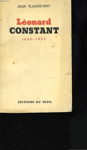 Seller image for Lonard Constant. 1880-1923 for sale by Le-Livre