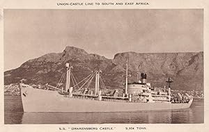 SS Drakensberg Castle Union Line East Africa Ship WW2 Old Postcard