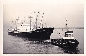 William Lamey Tugboat Tug Ship Vintage Plain Back Postcard Photo