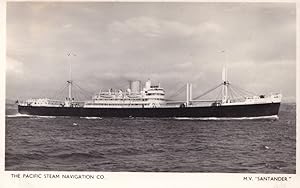 MV Santander Pacific Steam Navigation Company Ship Old RPC Postcard